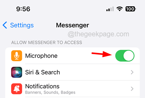 El micrófono no funciona para la aplicación Messenger en iPhone [resuelto]